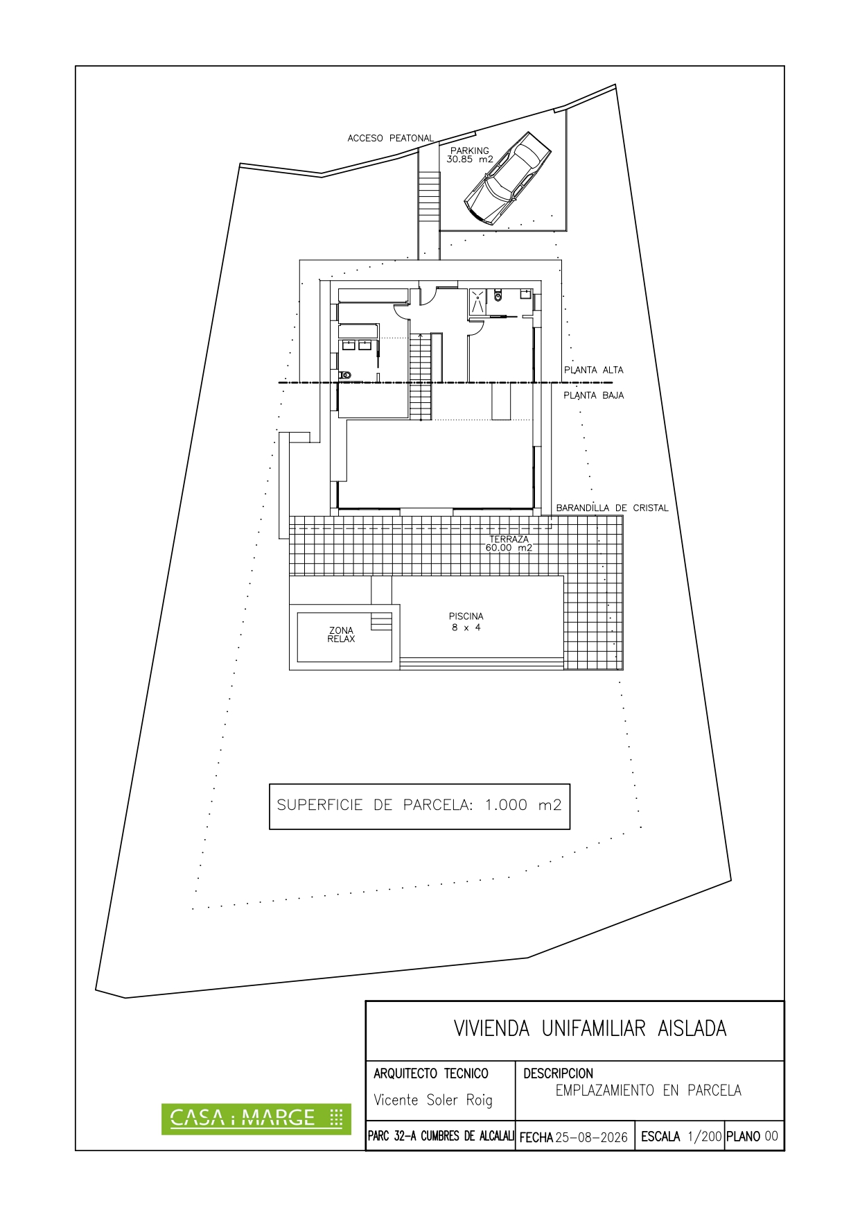 011174 - Projekt der moderne und minimalistische Design zum Verkauf in Alcalali House.